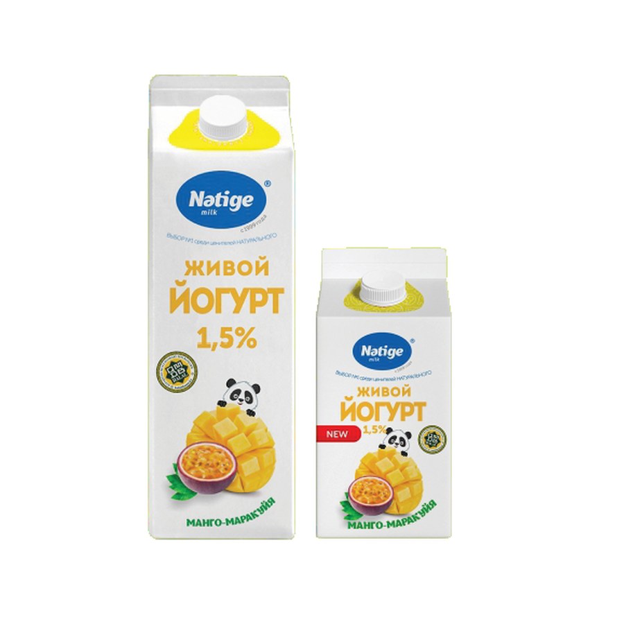Йогурт живой манго-маракуйя 1,5%